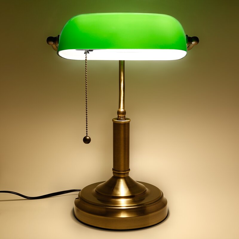 1990s Levenger offers Green Bankers Lamp